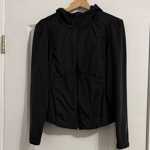 TUFF ATHLETICS Women's Black Hooded Jacket Large